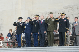 Photo of John B. Dunlap Participated in a Memorial Day Ceremony